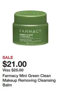 Sephora Farmacy Mini Green Clean Makeup Removing Cleansing Balm offer
