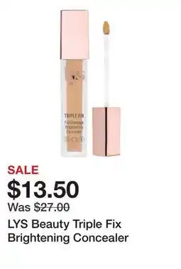 Sephora LYS Beauty Triple Fix Brightening Concealer offer