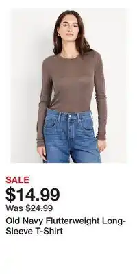 Old Navy Old Navy Flutterweight Long-Sleeve T-Shirt offer