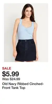 Old Navy Old Navy Ribbed Cinched-Front Tank Top offer