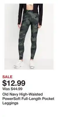 Old Navy Old Navy High-Waisted PowerSoft Full-Length Pocket Leggings offer