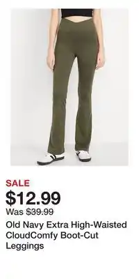 Old Navy Old Navy Extra High-Waisted CloudComfy Boot-Cut Leggings offer