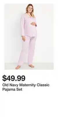 Old Navy Old Navy Maternity Classic Pajama Set offer
