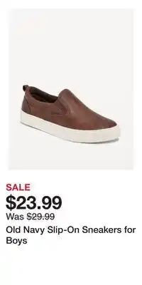 Old Navy Old Navy Slip-On Sneakers for Boys offer