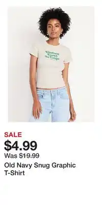 Old Navy Old Navy Snug Graphic T-Shirt offer