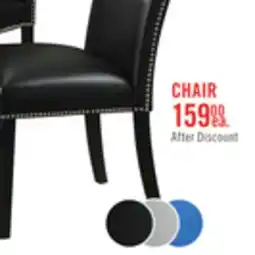 The Brick Cami Dining Chair with Vegan-Leather Fabric - Black offer