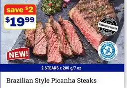 M & M Food Market Brazilian Style Picanha Steaks offer