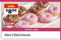 M & M Food Market Mini Filled Donuts offer