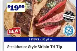 M & M Food Market Steakhouse Style Sirloin Tri Tip offer