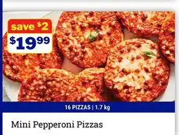 M & M Food Market Mini Pepperoni Pizzas offer