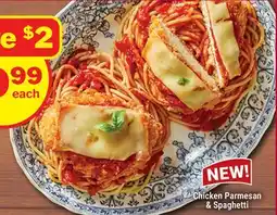 M & M Food Market Chicken Parmesan & Spaghetti offer