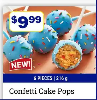 M & M Food Market Confetti Cake Pops offer