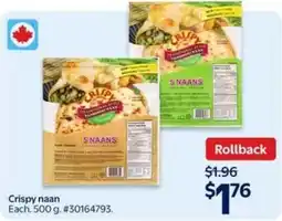 Walmart Crispy naan offer