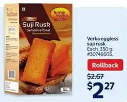 Walmart Verka eggless suji rusk offer