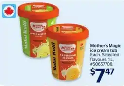 Walmart Mother's Magic ice cream tub offer