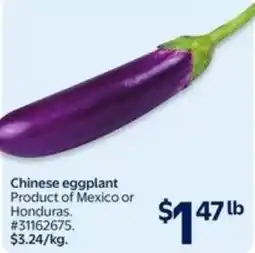 Walmart Chinese eggplant offer