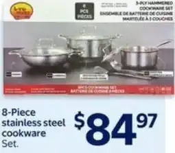 Walmart 8-Piece stainless steel cookware offer