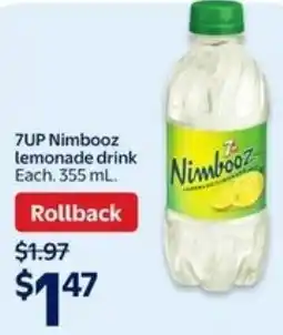 Walmart 7UP Nimbooz lemonade drink offer