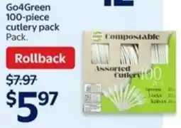 Walmart Go4Green 100-piece cutlery offer