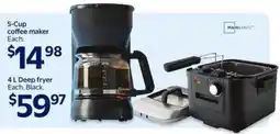 Walmart 5-Cup coffee maker offer