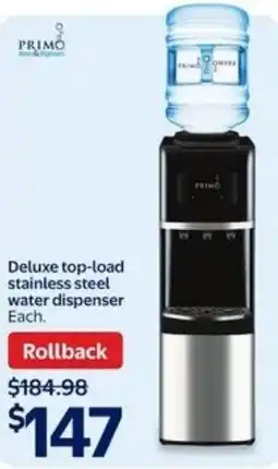 Walmart Deluxe top-load stainless steel water dispenser offer