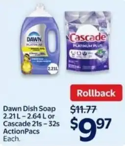 Walmart Dawn Dish Soap offer