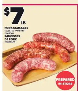 Independent City Market PORK SAUSAGES offer
