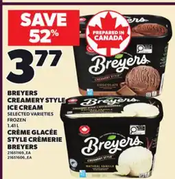 Independent City Market BREYERS CREAMERY STYLE ICE CREAM, 1.41 L offer