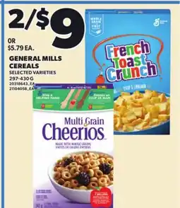 Independent City Market GENERAL MILLS CEREALS, 297-430 G offer