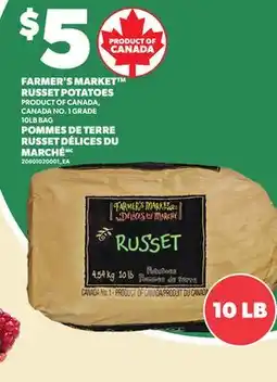 Independent City Market FARMER'S MARKET RUSSET POTATOES offer