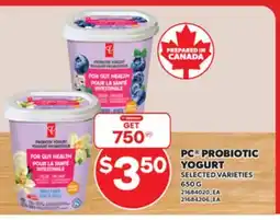 Independent City Market PC PROBIOTIC YOGURT, 650 G offer