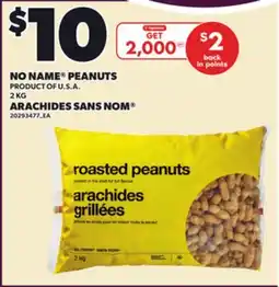 Independent City Market NO NAME PEANUTS, 2 KG offer