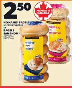 Independent City Market NO NAME BAGELS, 6'S offer