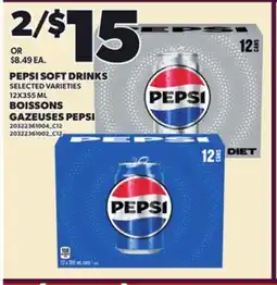 Independent City Market PEPSI SOFT DRINKS, 12X355 ML offer