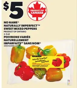 Independent City Market NO NAME NATURALLY IMPERFECT SWEET MIXED PEPPERS, 2.5 LB offer