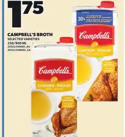 Independent City Market CAMPBELL'S BROTH, 250/900 ML offer