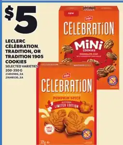 Independent City Market LECLERC CÉLÉBRATION TRADITION, OR TRADITION 1905 COOKIES, 200-350 G offer