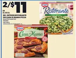 Independent City Market DR. OETKER RISTORANTE OR CASA DI MAMA PIZZA, 320-410 G offer