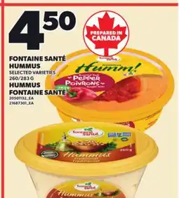 Independent City Market HUMMUS FONTAINE SANTÉ, 260/283 G offer