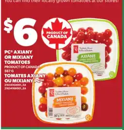 Independent City Market PC AXIANY OR MIXIANY TOMATOES, 567 G offer