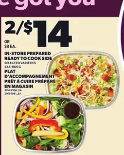 Independent City Market IN-STORE PREPARED READY TO COOK SIDE, 545-865 G offer