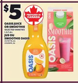 Independent City Market OASIS JUICE OR SMOOTHIE, 1.5/1.6 L offer