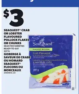 Independent City Market SEAQUEST CRAB OR LOBSTER FLAVOURED POLLOCK FLAKES OR CHUNKS offer