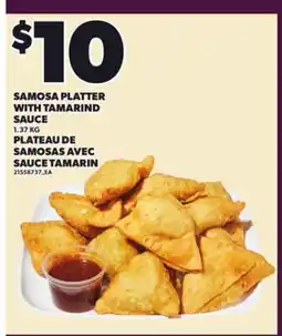 Independent City Market SAMOSA PLATTER WITH TAMARIND SAUCE, 1.37 KG offer