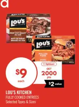 Shoppers Drug Mart LOU'S KITCHEN FULLY COOKED ENTREES offer