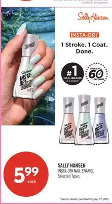 Shoppers Drug Mart SALLY HANSEN INSTA-DRI NAIL ENAMEL offer