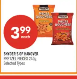 Shoppers Drug Mart SNYDER'S OF HANOVER PRETZEL PIECES offer