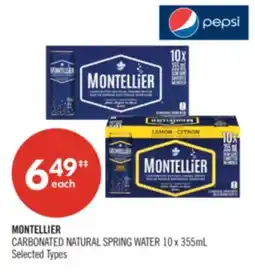 Shoppers Drug Mart MONTELLIER CARBONATED NATURAL SPRING WATER offer