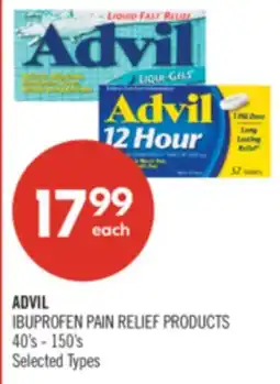 Shoppers Drug Mart ADVIL IBUPROFEN PAIN RELIEF PRODUCTS offer
