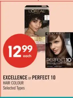 Shoppers Drug Mart EXCELLENCE or PERFECT 10 HAIR COLOUR offer